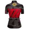 Wielershirt Santini 2023 La Fleche Wallonne Rood Zwart Dames